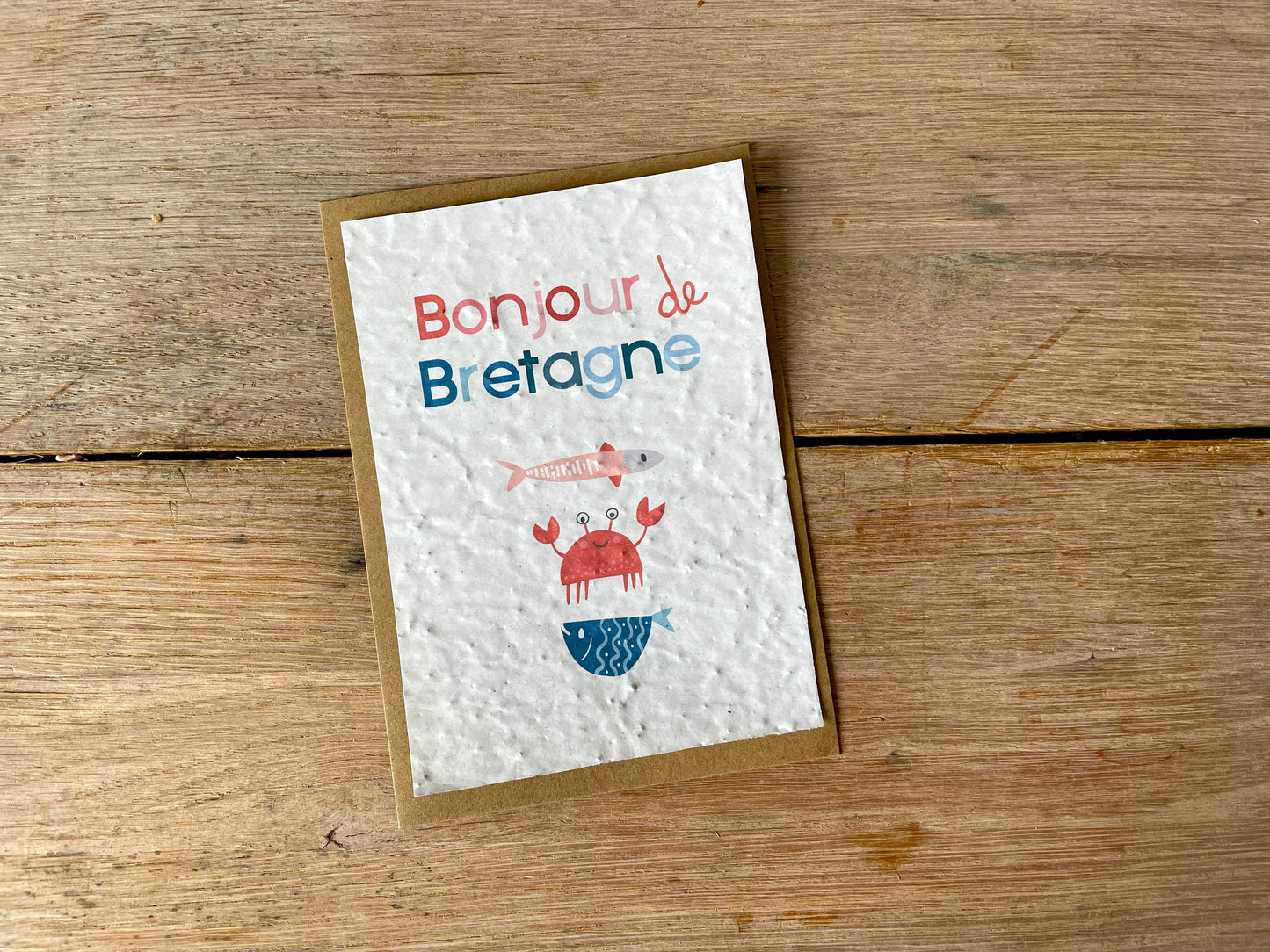 Carte bonjour de Bretagne