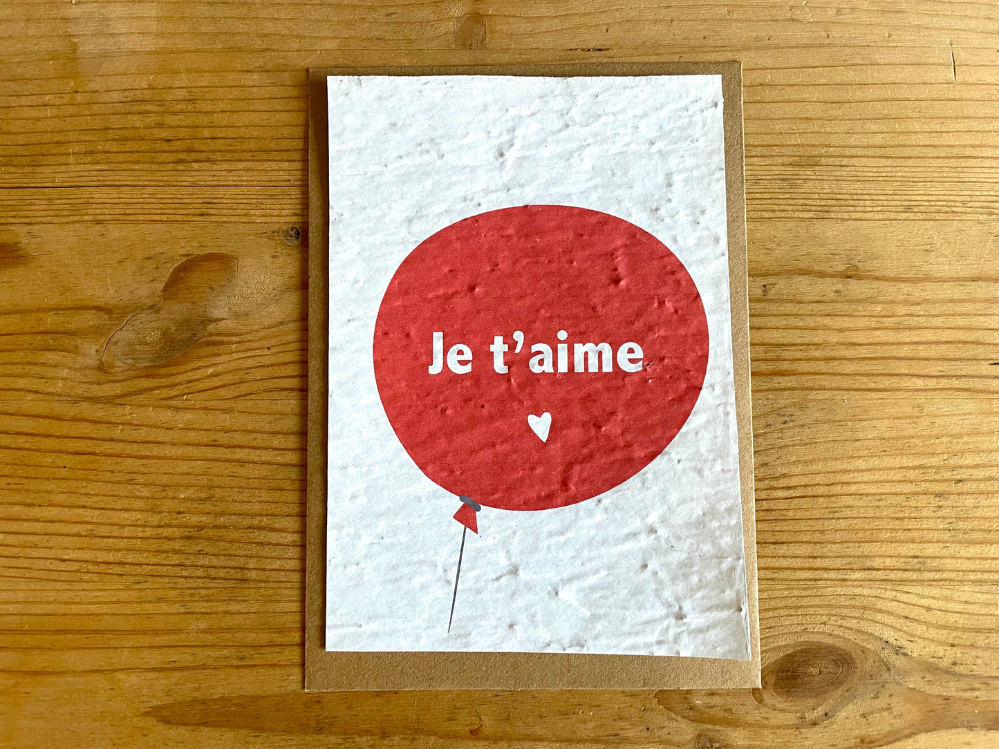 Carte à planter je t'aime