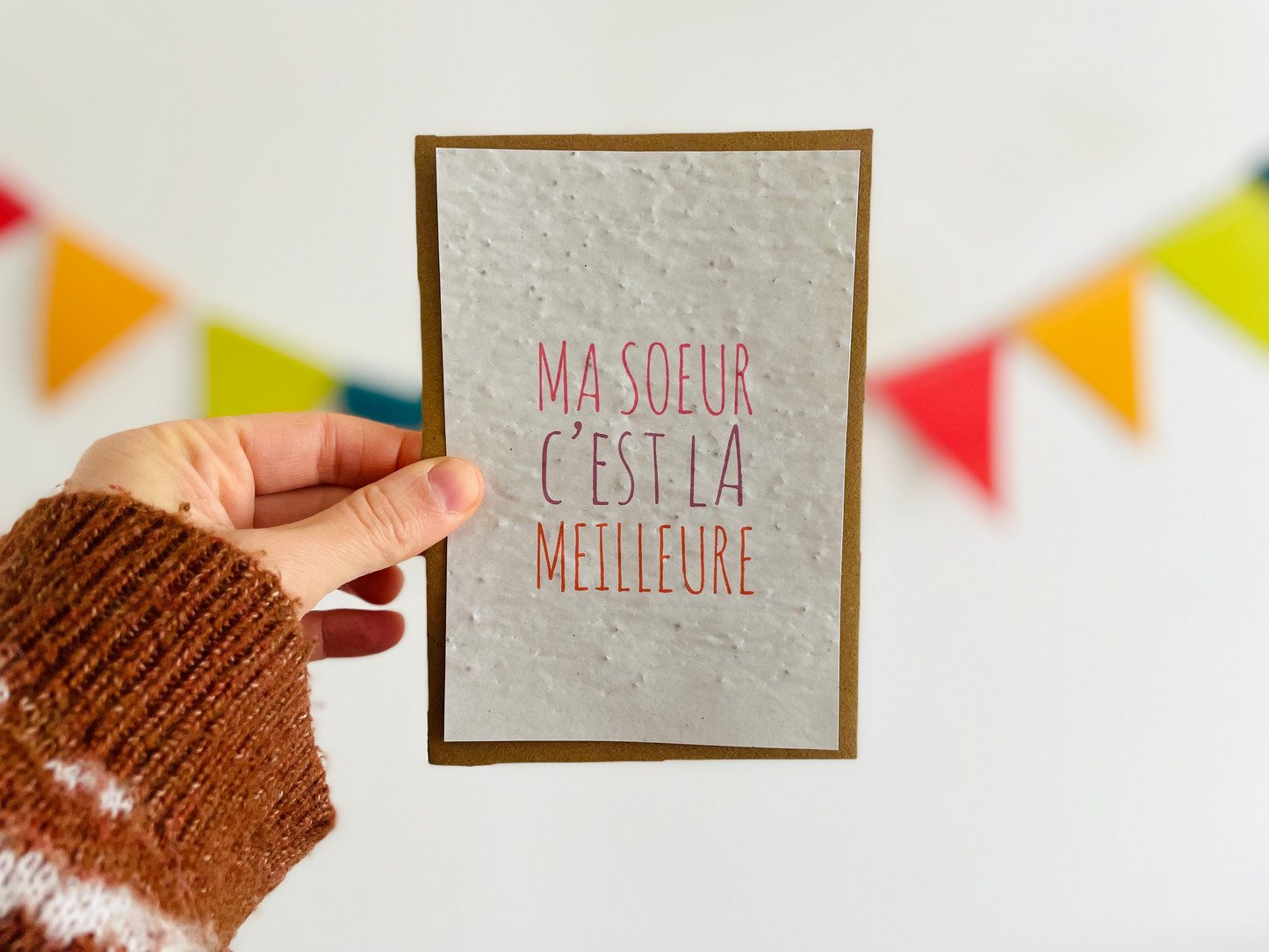 Carte à planter ma soeur