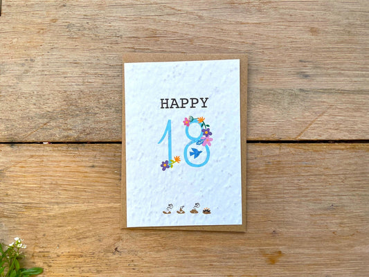 Carte à planter Happy 18