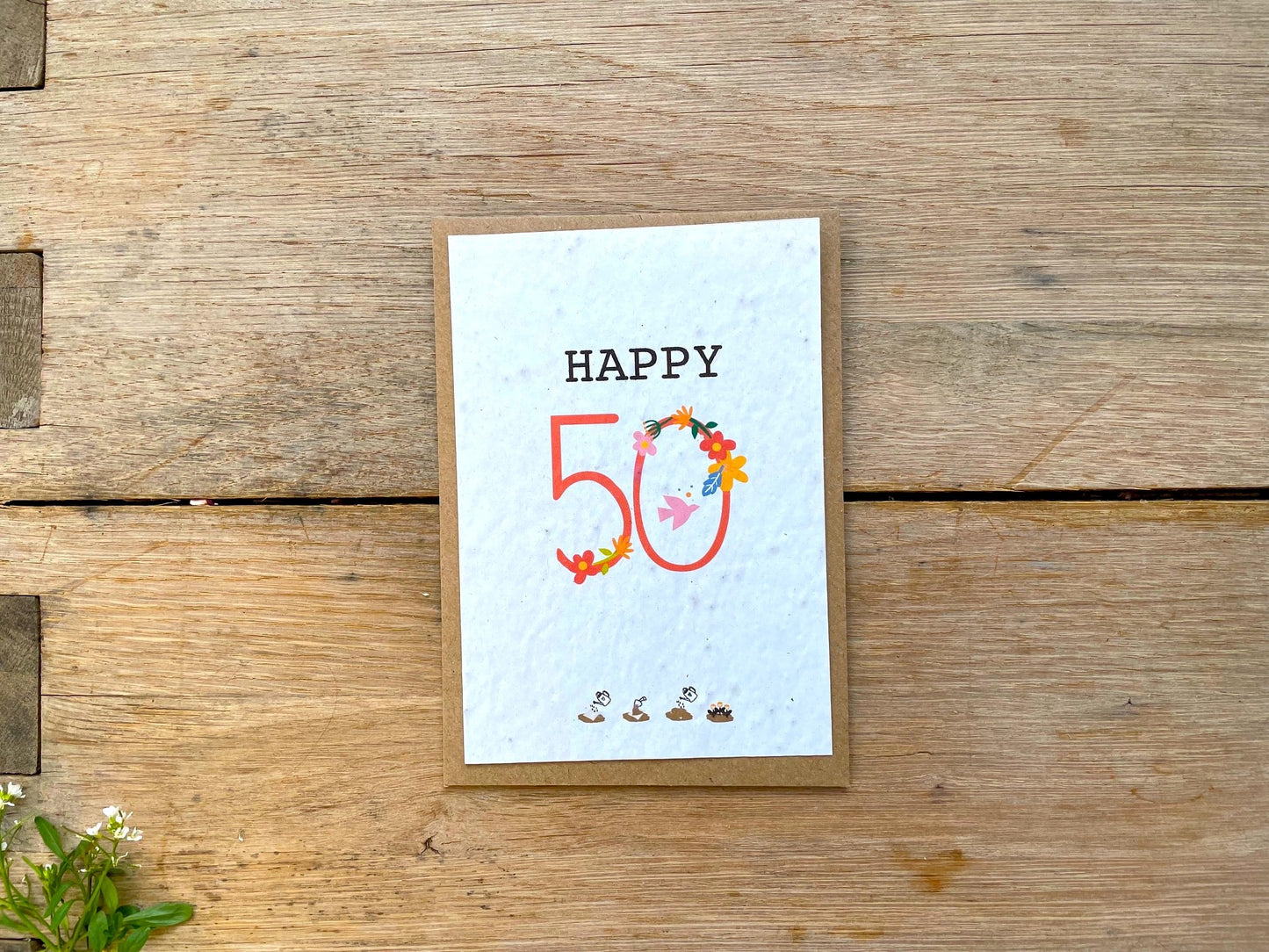 Carte à planter Happy 50
