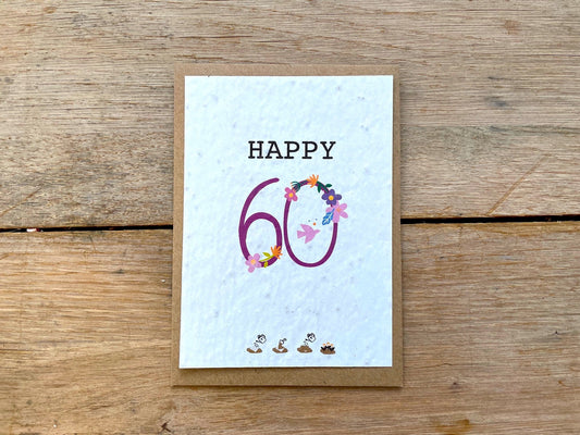 Carte à planter Happy 60