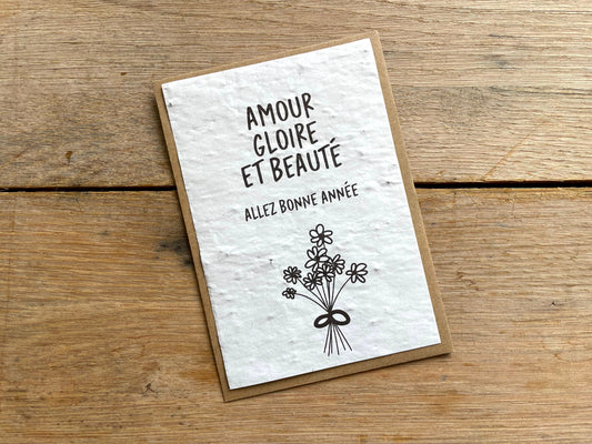 Carte à planter Amour, gloire et beauté