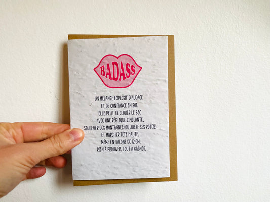 Carte à planter Badass