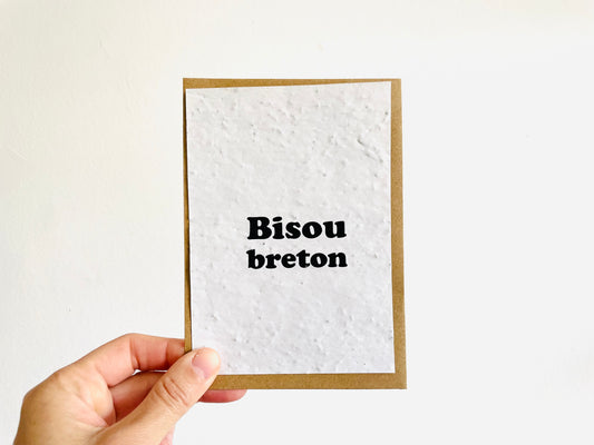 Carte à planter Bisou Breton