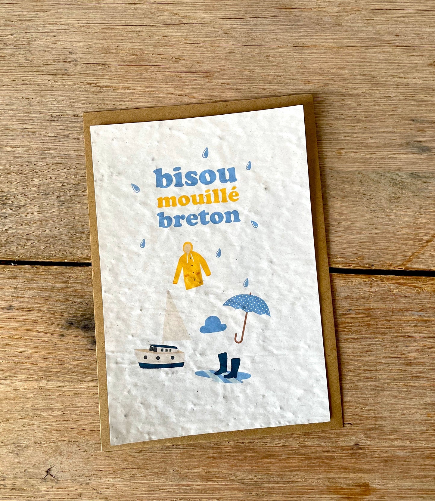 Carte bisou mouillé