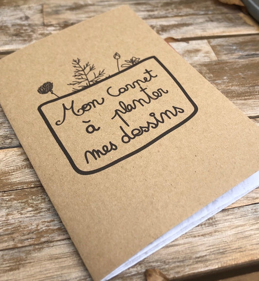 Carnet de dessin à planter pour enfant