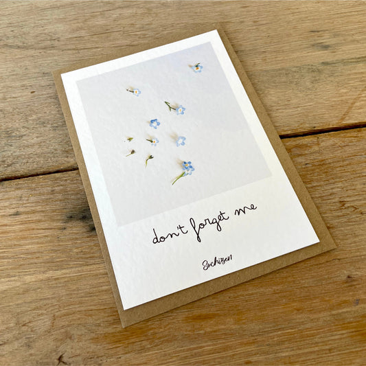 Carte don't forget me