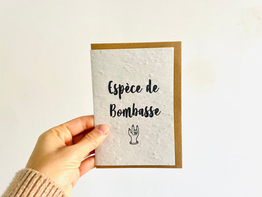 Carte à planter espèce de Bombasse