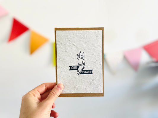 Carte à planter girl power