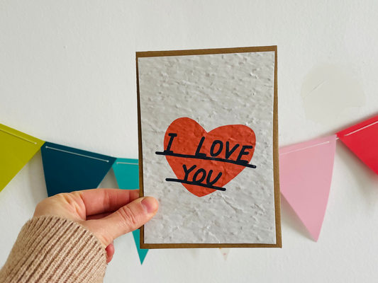 Carte à planter I love you