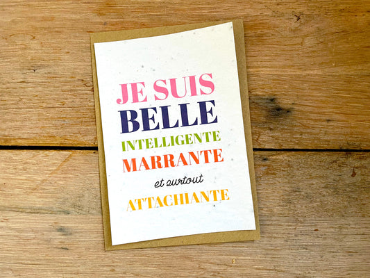 Carte à planter Je suis belle