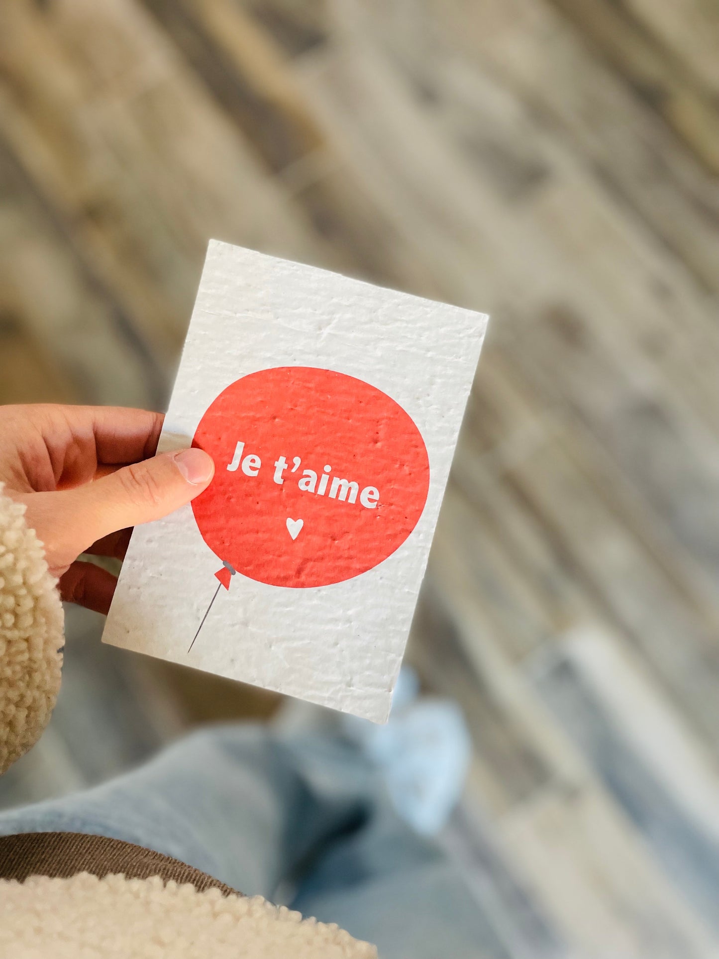 Carte à planter je t'aime