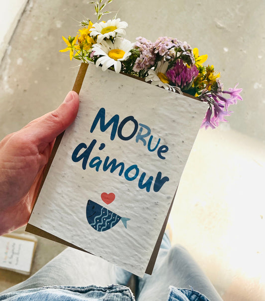 Carte à planter morue d'amour