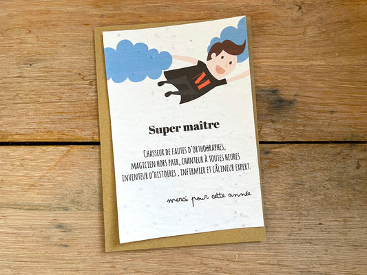 Carte à planter Super maître