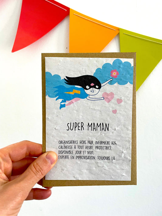 Carte à planter super maman