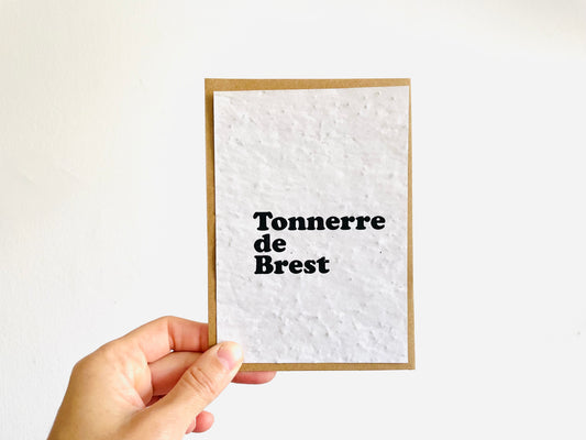 Carte à planter Tonnerre de Brest