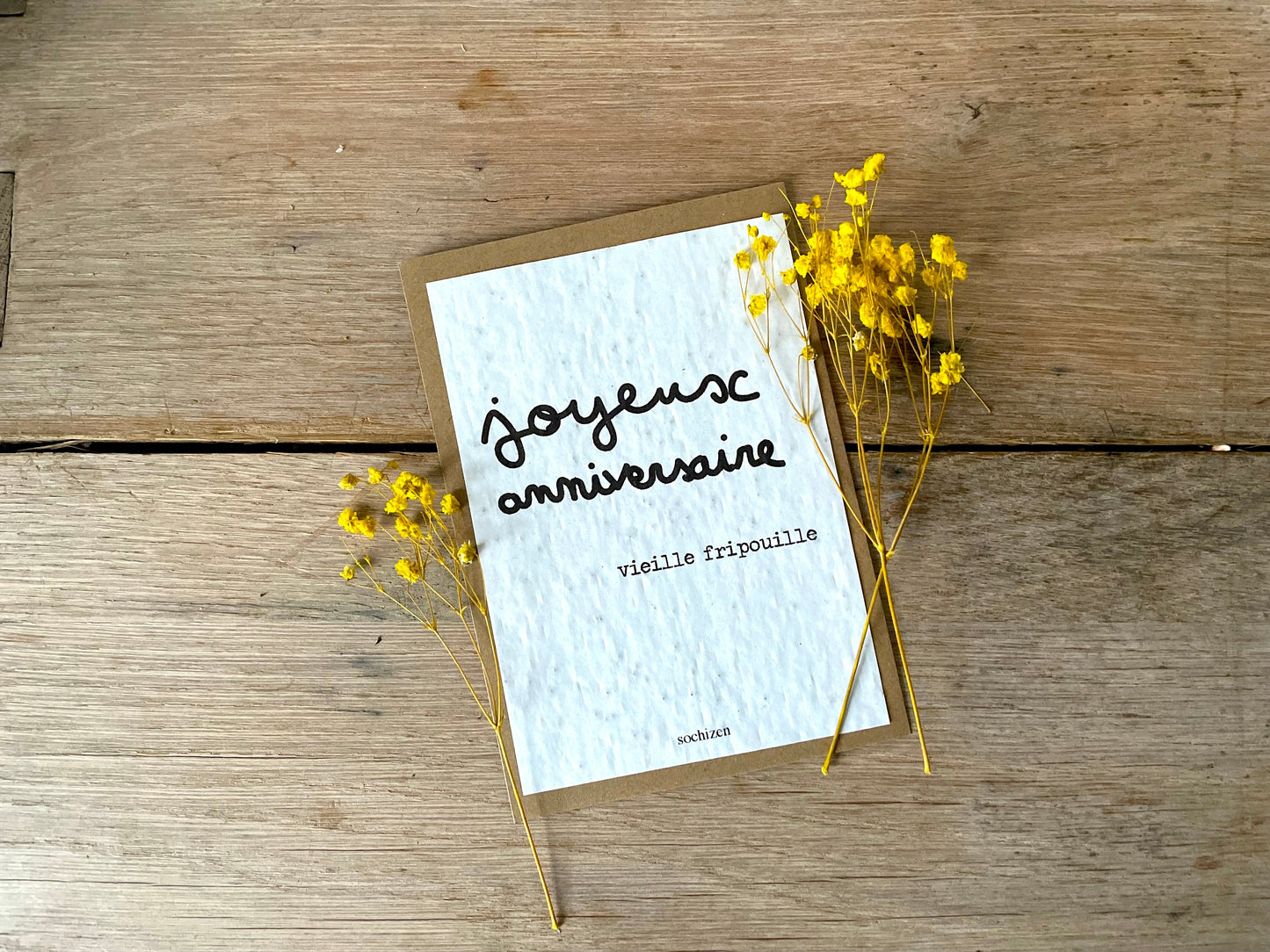 Carte à planter joyeux anniversaire vieille fripouille